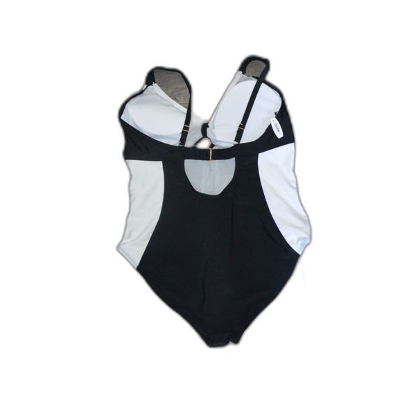 NWT Adore Me Keyhole Plus Size 4X One-Piece Swimsuit Black & White - Picture 7 of 11